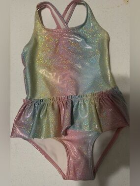 H&M Size 5T/6 Sparkly Multi Colored Swimsuit NWOT